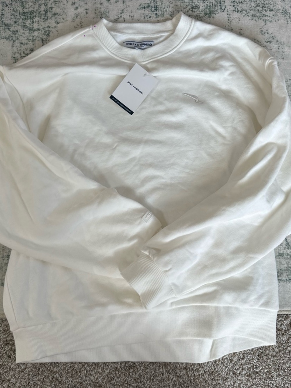 Men's Crewneck Sweater - White